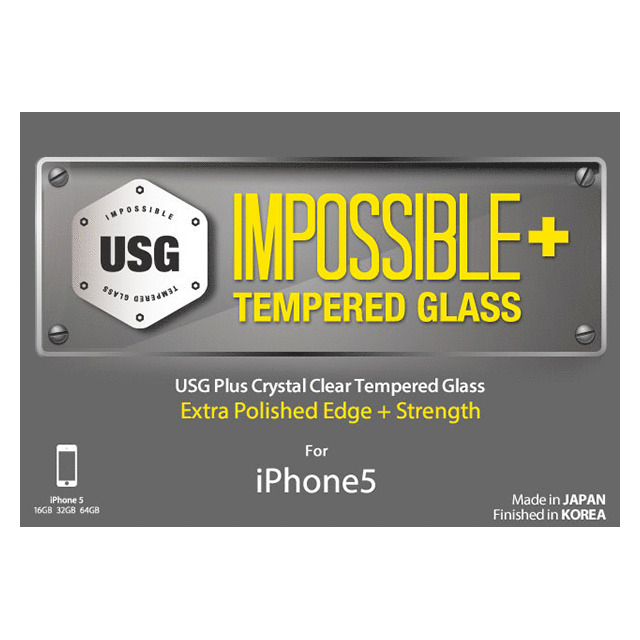 【iPhoneSE(第1世代)/5s/5c/5 フィルム】USG ITG Plus - Impossible Tempered Glasssgoods_nameサブ画像