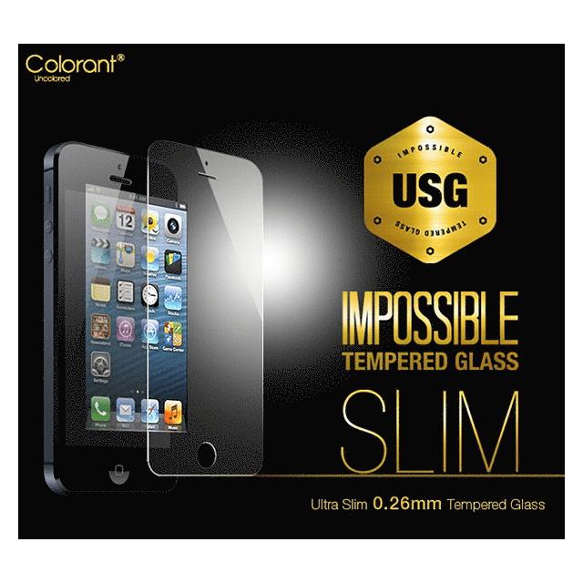 【iPhoneSE(第1世代)/5s/5c/5 フィルム】USG ITG Slim - Impossible Tempered Glasssサブ画像