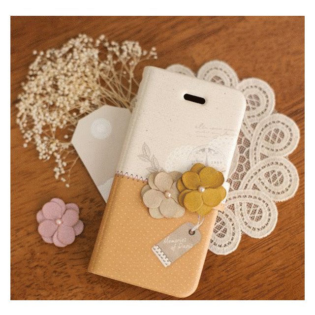 【iPhoneSE(第1世代)/5s/5 ケース】Memories of Paris Diary (マスタード)goods_nameサブ画像