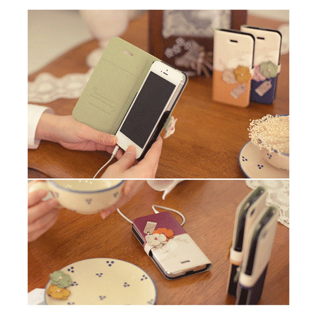 【iPhoneSE(第1世代)/5s/5 ケース】Memories of Paris Diary (マスタード)goods_nameサブ画像