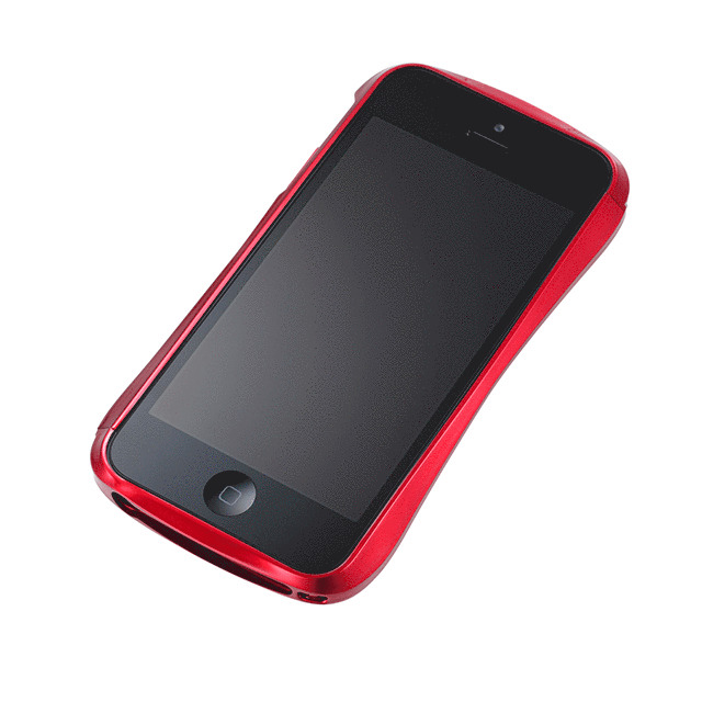 【iPhone5s/5 ケース】CLEAVE CRYSTAL BUMPER METALIC ＆ CARBON EDITION (Formula Red)サブ画像