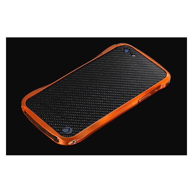 【iPhone5s/5 ケース】CLEAVE CRYSTAL BUMPER METALIC ＆ CARBON EDITION (Monaco Orange)サブ画像