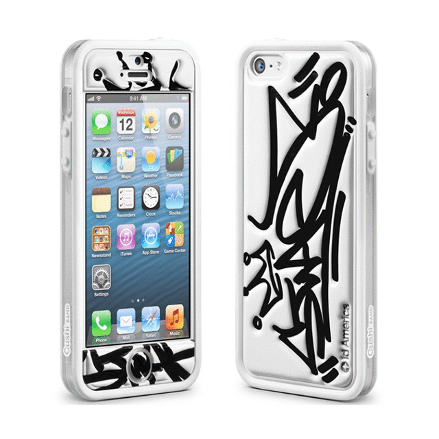 【iPhoneSE(第1世代)/5s/5 ケース】Cushi Plus (Graffiti White)