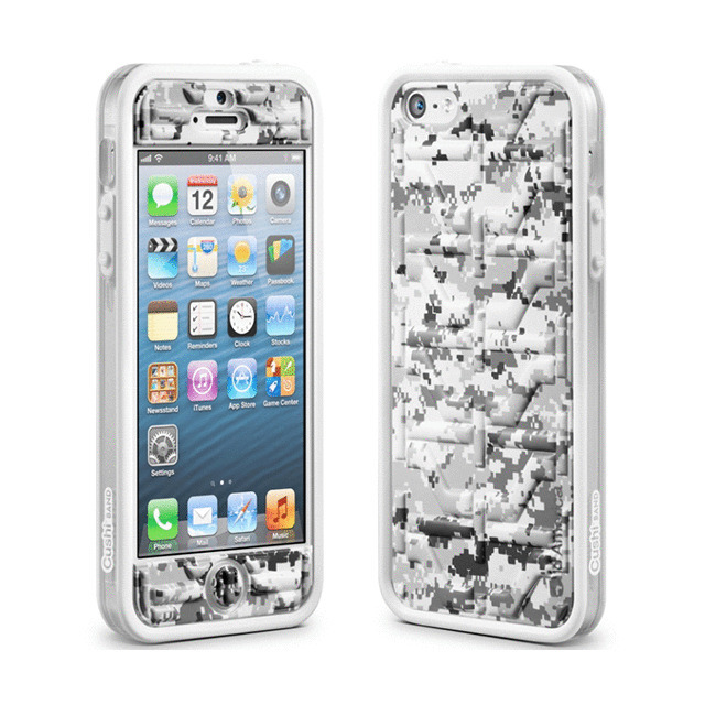 【iPhoneSE(第1世代)/5s/5 ケース】Cushi Plus (Camo White)