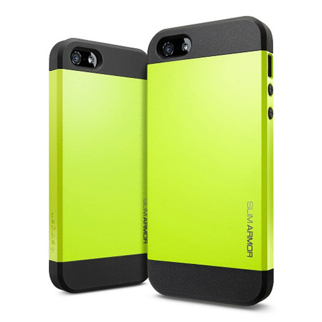 【iPhoneSE(第1世代)/5s/5 ケース】SPIGEN SGP Case Slim Armor Color Series Limeサブ画像