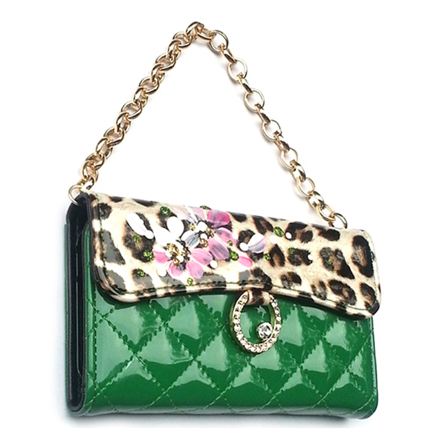 【iPhone5s/5 ケース】TYCHE leopard バック - スタイル グリーン goods_nameサブ画像