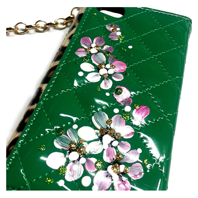 【iPhone5s/5 ケース】TYCHE leopard バック - スタイル グリーン サブ画像