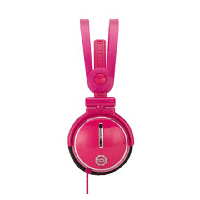 KIDZ GEAR Fold-flat Travel Headphones (Pink)サブ画像