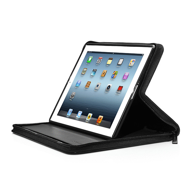 【iPad(第3世代/第4世代) iPad2 ケース】Folder Case Zip Lapa, Blackgoods_nameサブ画像