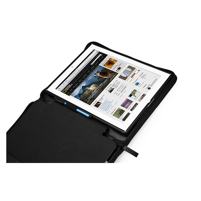 【iPad(第3世代/第4世代) iPad2 ケース】Folder Case Zip Lapa, Blackgoods_nameサブ画像