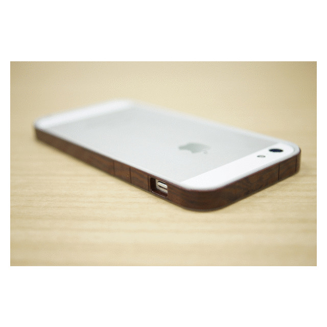 【限定】【iPhone5 ケース】フラットバンパーセット for iPhone5(木目調＆ホワイト)サブ画像