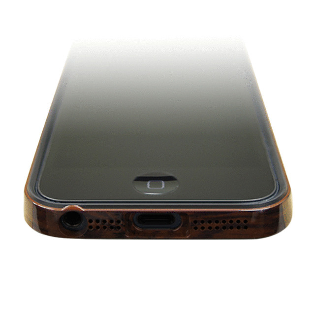 【限定】【iPhone5 ケース】フラットバンパーセット for iPhone5(木目調＆ブラック)サブ画像