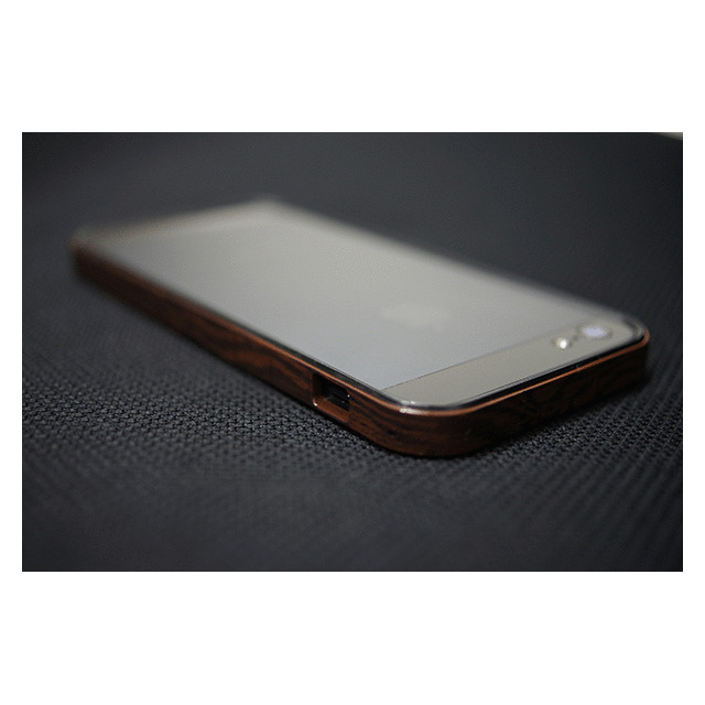 【限定】【iPhone5 ケース】フラットバンパーセット for iPhone5(木目調＆ブラック)goods_nameサブ画像