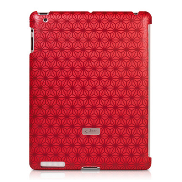 【iPad(第3世代/第4世代) ケース】New iPad Embossed Red