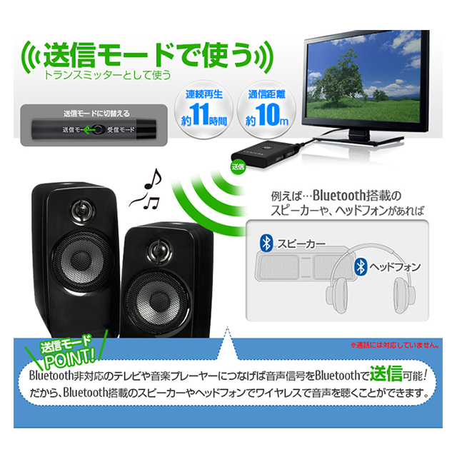 Bluetoothオーディオトランスミッター レシーバーサブ画像