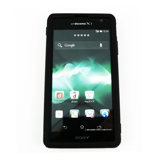 【XPERIA GX ケース】Hybrid Tough Case, Black/Blackサブ画像