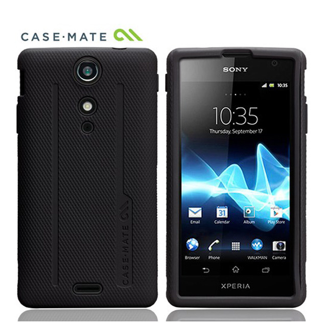 【XPERIA GX ケース】Hybrid Tough Case, Black/Black