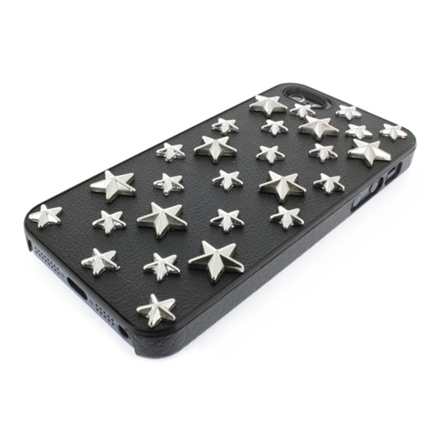 【iPhone5s/5 ケース】スタッズレザーケース Assert Star BLACKサブ画像