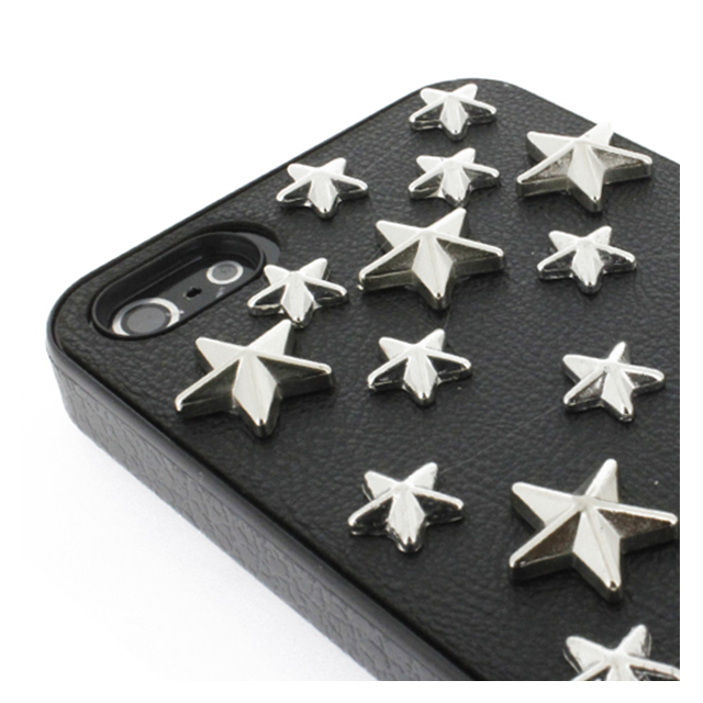 【iPhone5s/5 ケース】スタッズレザーケース Assert Star BLACKサブ画像