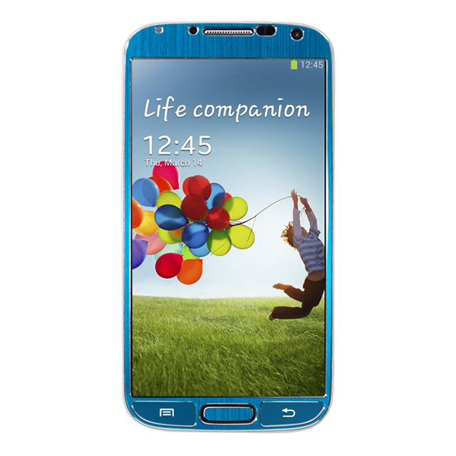 【GALAXY S4 スキンシール】Aluminize for Galaxy S4 Made in Korea (Blue)