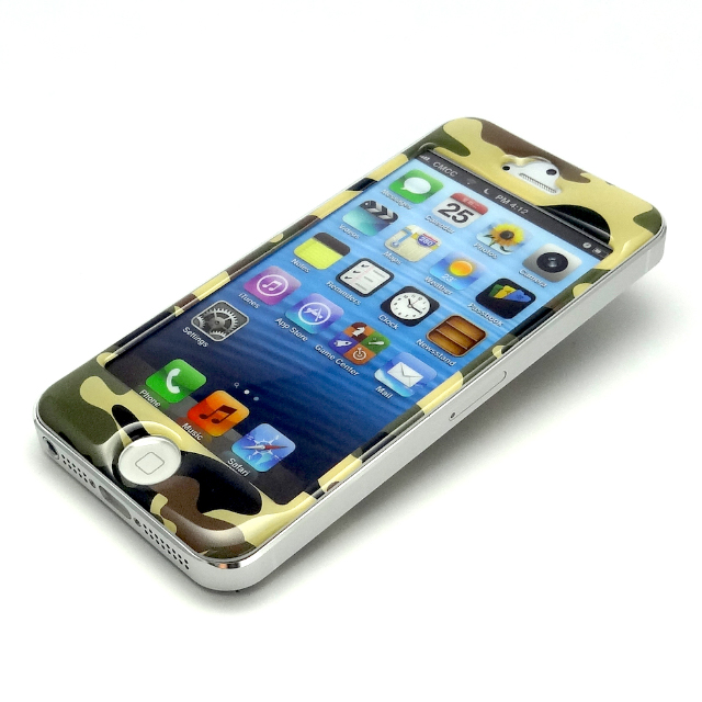 【iPhone5 スキンシール】SPDeCO iPhone5 / カモフラージュ グリーンgoods_nameサブ画像