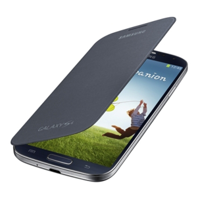 【GALAXY S4 ケース】Samsung純正アクセサリ フリップケース (ブラック)