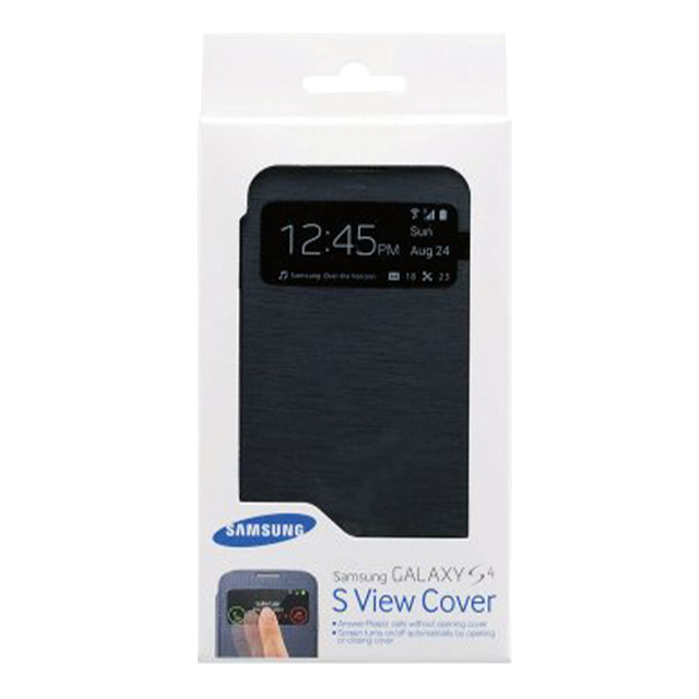 【GALAXY S4 ケース】Samsung純正アクセサリ S ViewCover (ブラック)サブ画像