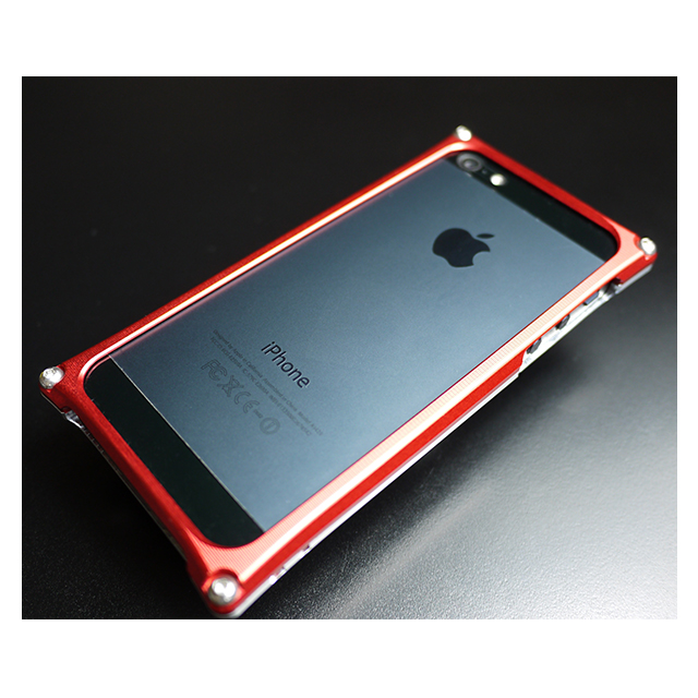 【iPhone5s/5 ケース】Smart HYBRID (Silver2×Red)goods_nameサブ画像