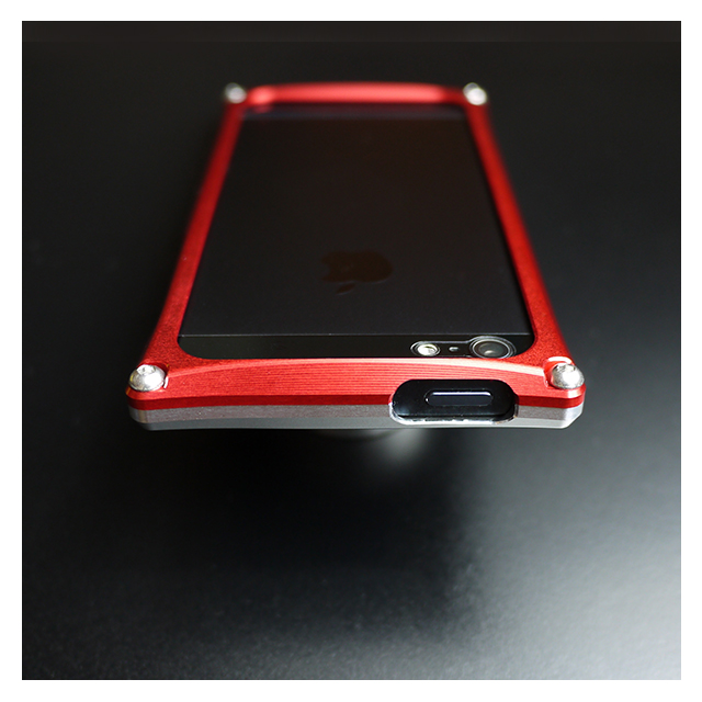 【iPhone5s/5 ケース】Smart HYBRID (Silver2×Red)goods_nameサブ画像