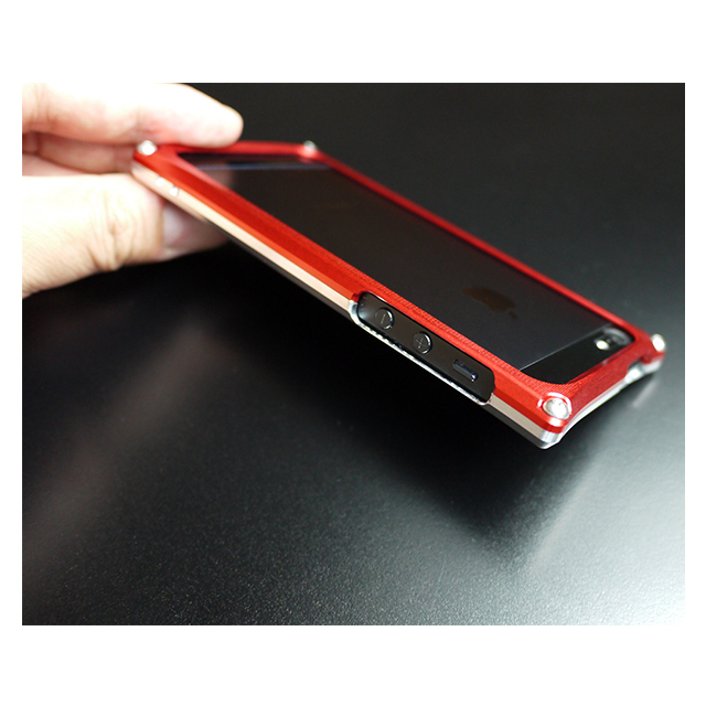 【iPhone5s/5 ケース】Smart HYBRID (Silver2×Red)サブ画像