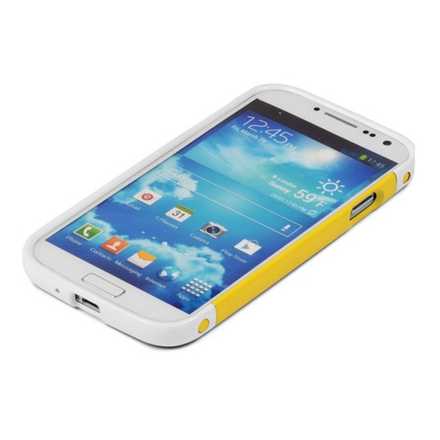 【GALAXY S4 ケース】Timao bump snow white-golden yellowサブ画像