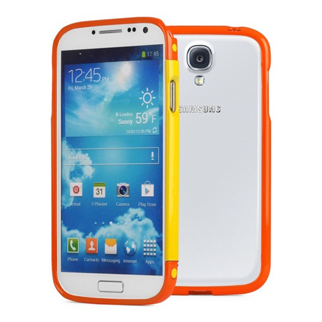 【GALAXY S4 ケース】Timao bump navel orange-golden yellow