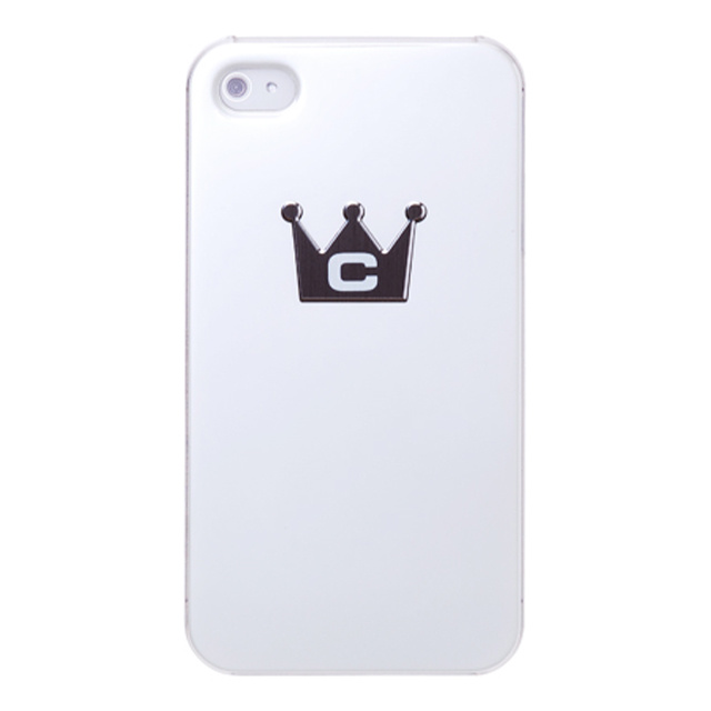 【iPhone4S/4 ケース】CASECROWN BLACK Corset (WH-BK)