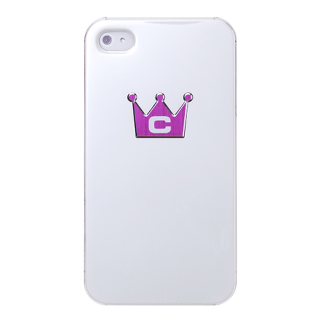 【iPhone4S/4 ケース】CASECROWN BLACK Corset (WH-PU)