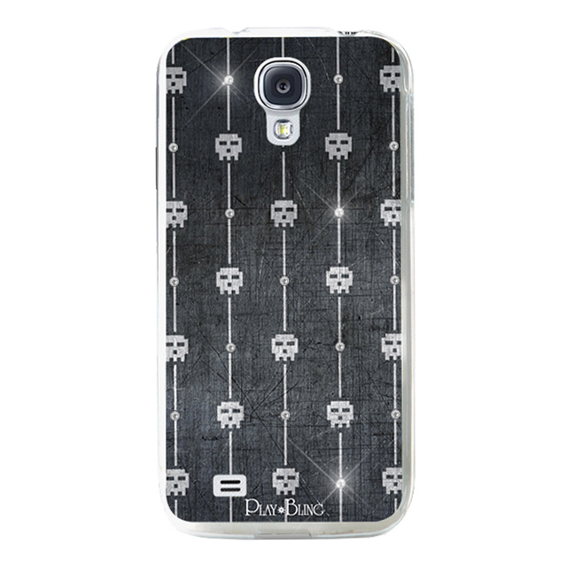 【GALAXY S4 ケース】キラキラクリスタルケース マルチスカルズシリーズ Bling Crystal ブラック