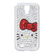 【GALAXY S4 ケース】HelloKitty　ジュエリーカバー(ホワイト)