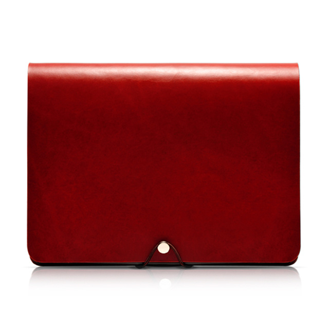 【iPad(第3世代/第4世代) iPad2 ケース】Leather Arc Cover(レッド)