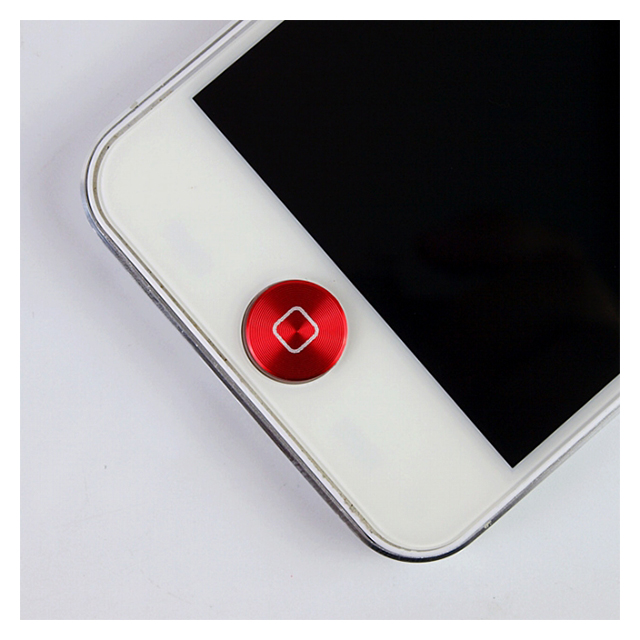 ホームボタンアルミプレート：プレミアム for iPhone/iPad レッドルビーサブ画像