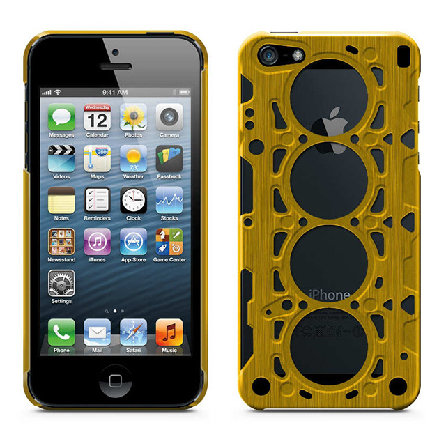 【iPhoneSE(第1世代)/5s/5 ケース】id America Gasket (Gold)