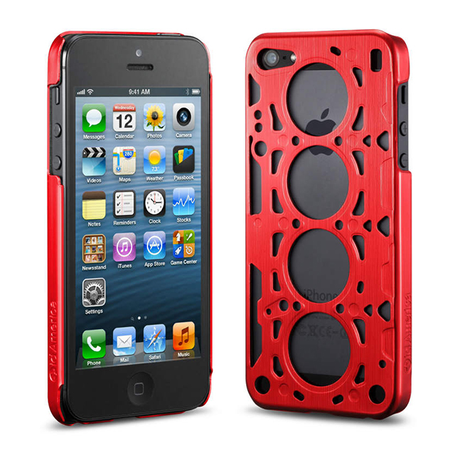 【iPhoneSE(第1世代)/5s/5 ケース】id America Gasket (Red)サブ画像