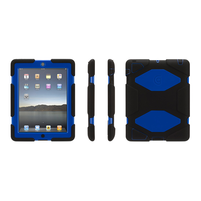 【iPad(第3世代/第4世代) iPad2 ケース】Survivor for iPad 2 3rd 4th-BLK BLU BLK GB35380-2サブ画像