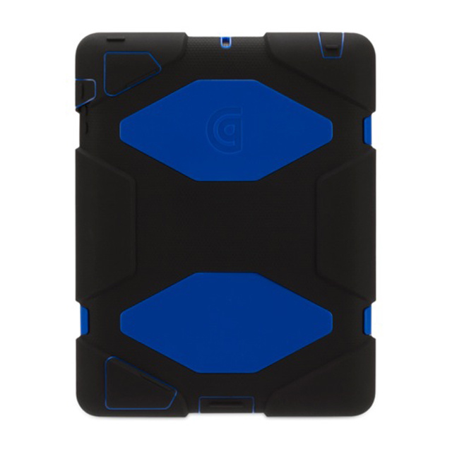 【iPad(第3世代/第4世代) iPad2 ケース】Survivor for iPad 2 3rd 4th-BLK BLU BLK GB35380-2