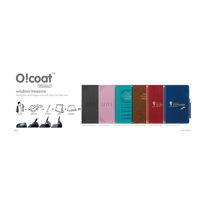 【iPad mini(第1世代) ケース】OZAKI O!coat Wisdom Music Book Turquoisegoods_nameサブ画像