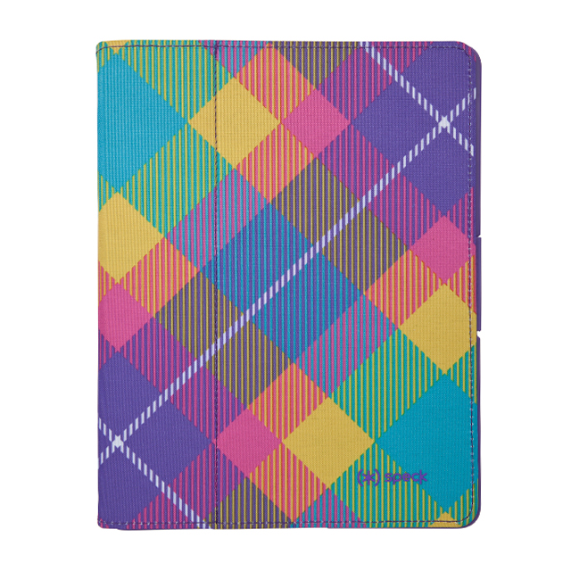 【iPad(第3世代/第4世代) iPad2 ケース】gen FitFolio[MegaPlaid Springtime]サブ画像