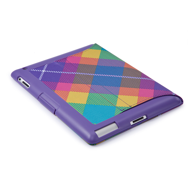 【iPad(第3世代/第4世代) iPad2 ケース】gen FitFolio[MegaPlaid Springtime]goods_nameサブ画像