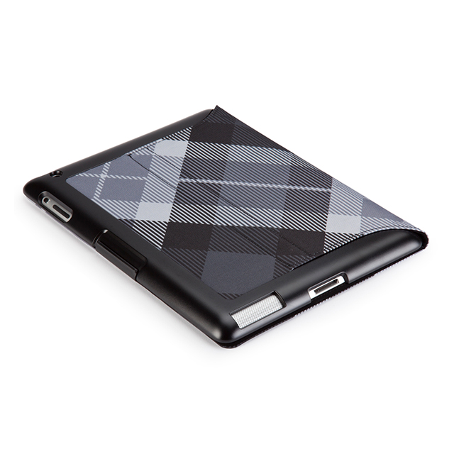 【iPad(第3世代/第4世代) iPad2 ケース】gen FitFolio[MegaPlaid Black]goods_nameサブ画像