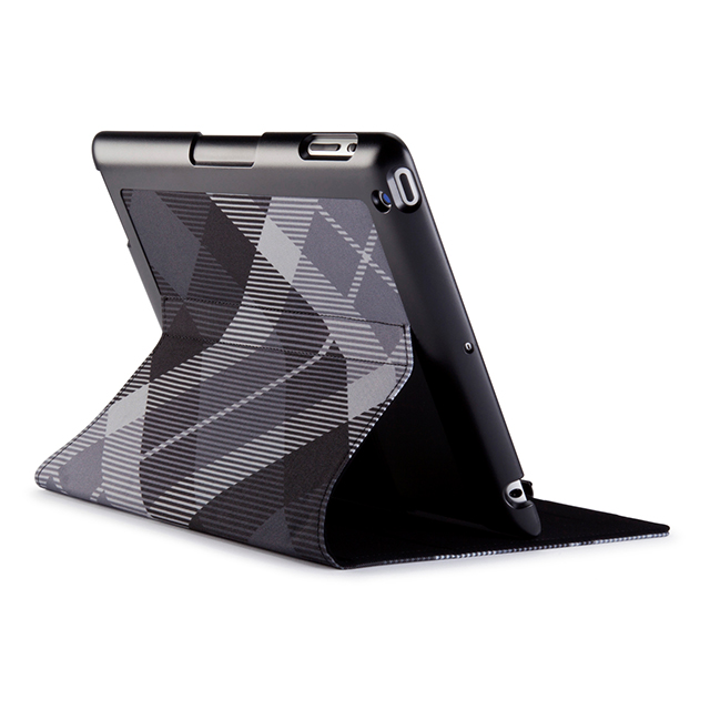 【iPad(第3世代/第4世代) iPad2 ケース】gen FitFolio[MegaPlaid Black]goods_nameサブ画像