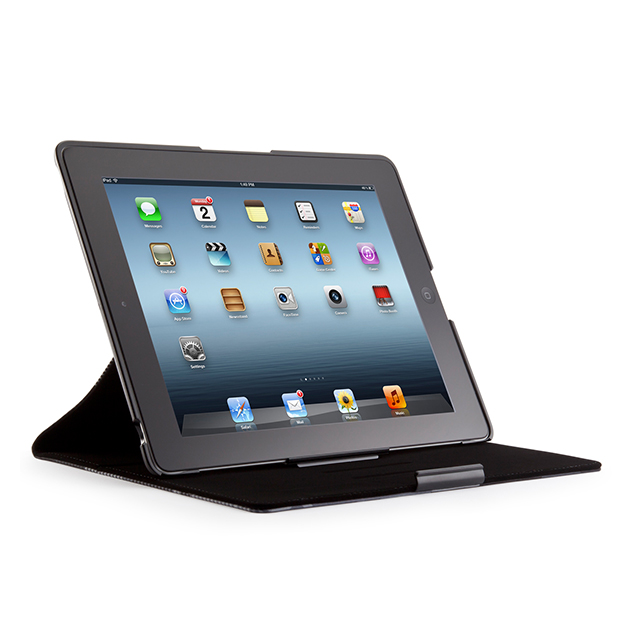 【iPad(第3世代/第4世代) iPad2 ケース】gen FitFolio[MegaPlaid Black]goods_nameサブ画像