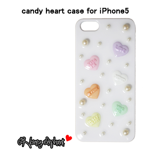 【iPhone5s/5 ケース】candy heart ジェラートホワイトgoods_nameサブ画像