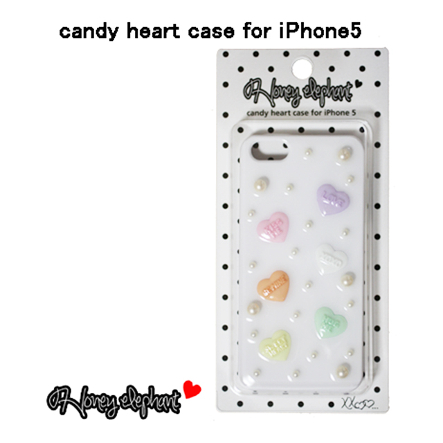 【iPhone5s/5 ケース】candy heart ジェラートホワイトgoods_nameサブ画像